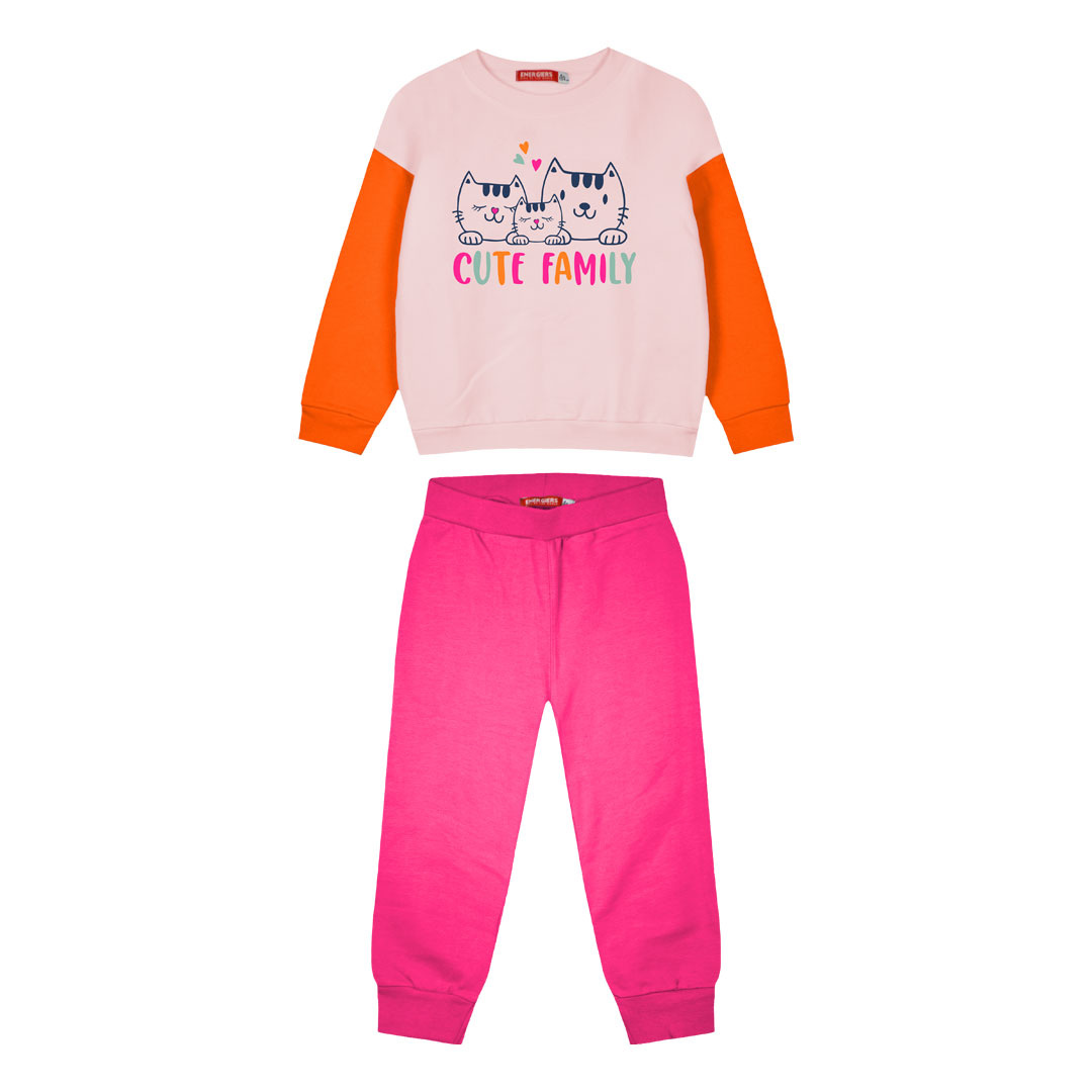 Παιδικά ρούχα - κορίτσι Energiers - ΣΗΜΑΝΤΙΚΟ: Σε περίπτωση διαφοράς τιμής από το κατάστημα ισχύει παντα και μόνο η τιμή του καταστήματος Φούτερ φόρμα με τύπωμα | ΦΟΥΞ