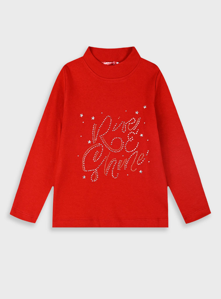 Παιδικά ρούχα - κορίτσι Energiers - ΣΗΜΑΝΤΙΚΟ: Σε περίπτωση διαφοράς τιμής από το κατάστημα ισχύει παντα και μόνο η τιμή του καταστήματος Μακρυμάνικη μπλούζα ζιβάγκο | ΚΟΚΚΙΝΟ