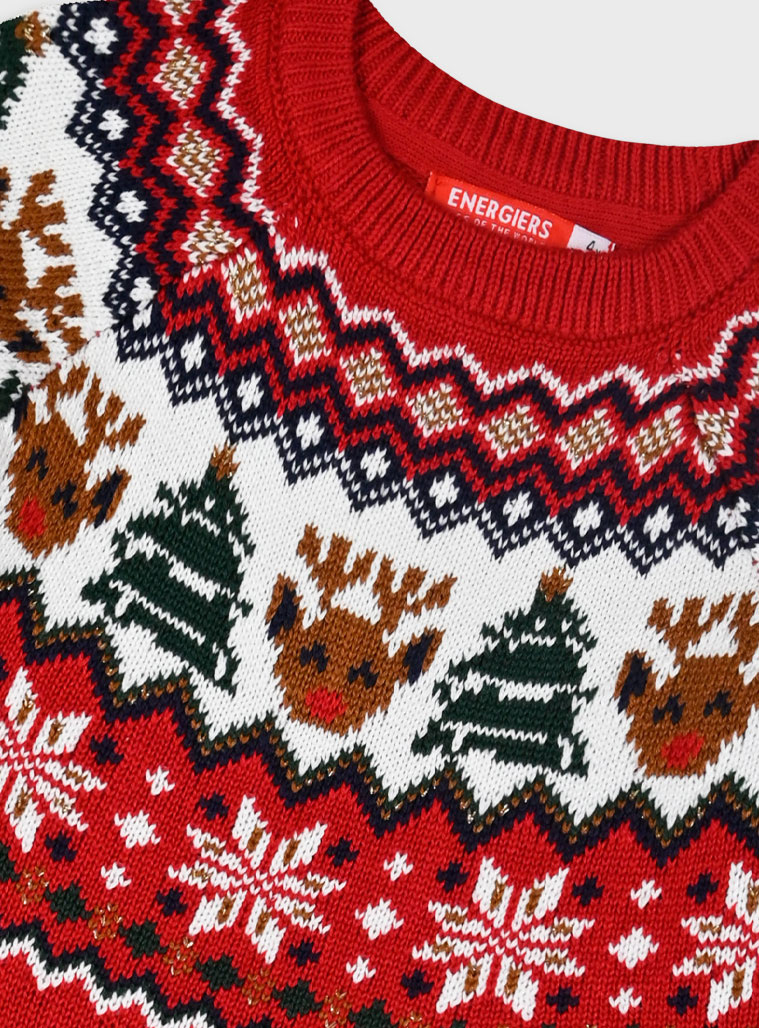 Χριστουγεννιάτικο πλεκτό φόρεμα | ΚΟΚΚΙΝΟ φωτογραφία