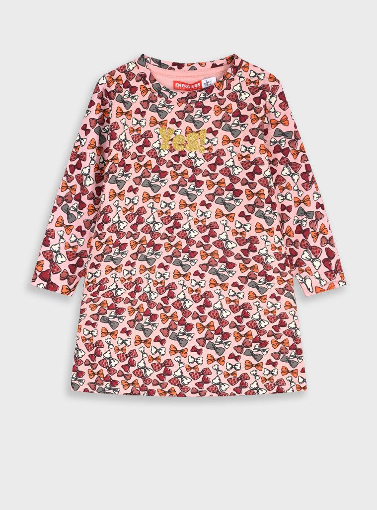 Παιδικά ρούχα - κορίτσι Energiers - ΣΗΜΑΝΤΙΚΟ: Σε περίπτωση διαφοράς τιμής από το κατάστημα ισχύει παντα και μόνο η τιμή του καταστήματος Εμπριμέ φούτερ φόρεμα | ΕΜΠΡΙΜΕ
