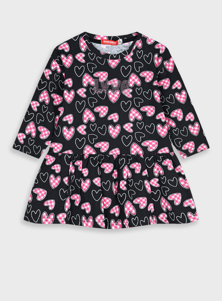 Παιδικά ρούχα - κορίτσι Energiers - ΣΗΜΑΝΤΙΚΟ: Σε περίπτωση διαφοράς τιμής από το κατάστημα ισχύει παντα και μόνο η τιμή του καταστήματος Εμπριμέ φούτερ φόρεμα | ΕΜΠΡΙΜΕ