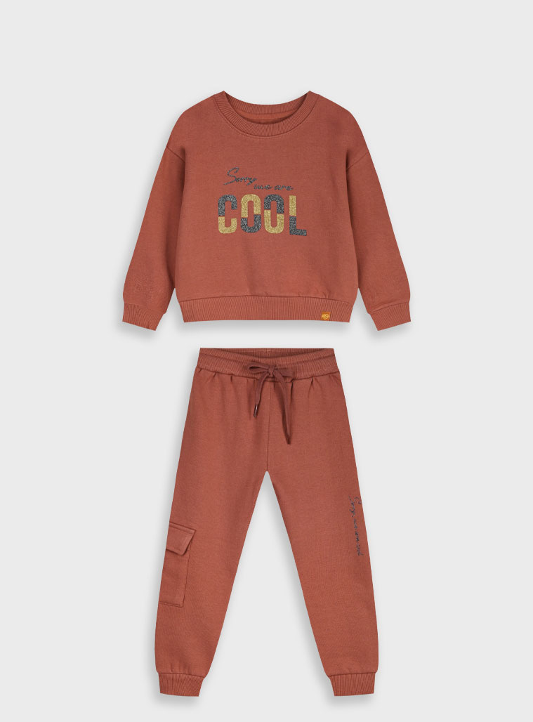 Παιδικά ρούχα - κορίτσι Energiers - ΣΗΜΑΝΤΙΚΟ: Σε περίπτωση διαφοράς τιμής από το κατάστημα ισχύει παντα και μόνο η τιμή του καταστήματος Φούτερ φόρμα με τύπωμα | ΚΕΡΑΜΙΔΙ