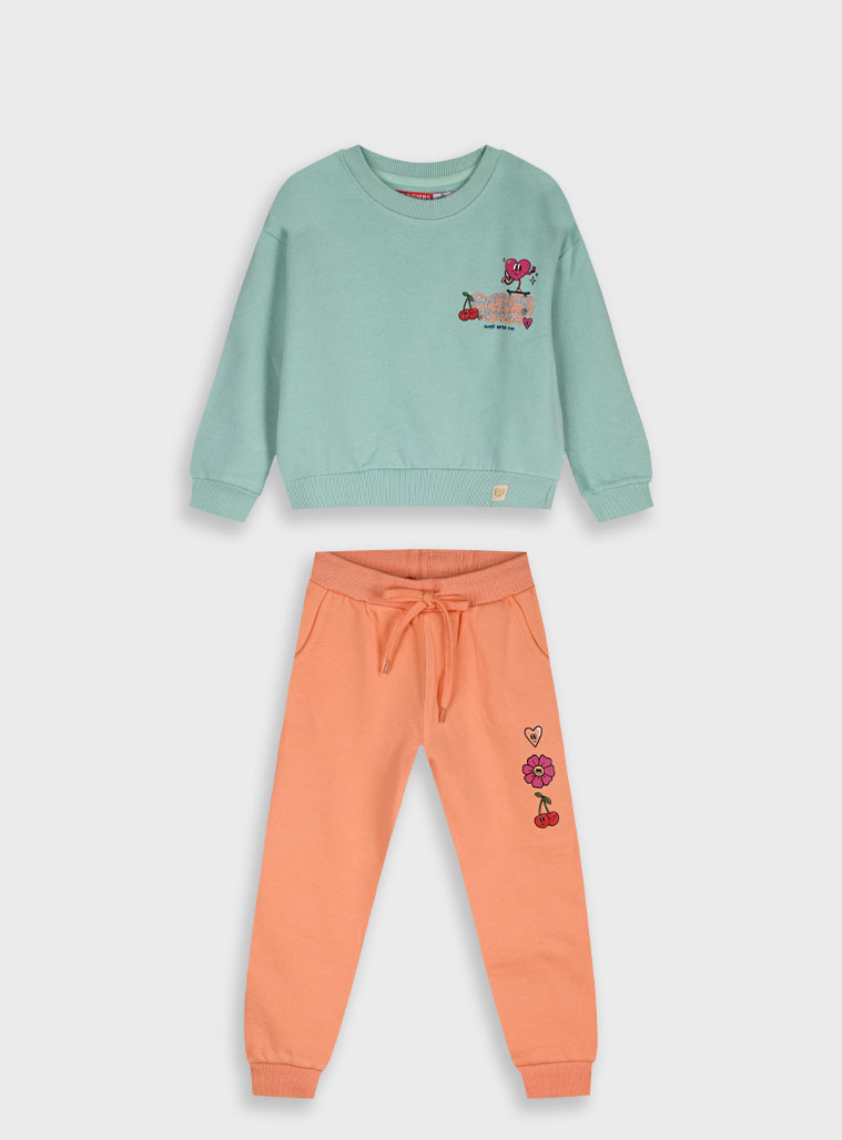 Παιδικά ρούχα - κορίτσι Energiers - ΣΗΜΑΝΤΙΚΟ: Σε περίπτωση διαφοράς τιμής από το κατάστημα ισχύει παντα και μόνο η τιμή του καταστήματος Φούτερ φόρμα με τύπωμα | ΠΟΡΤΟΚΑΛΙ