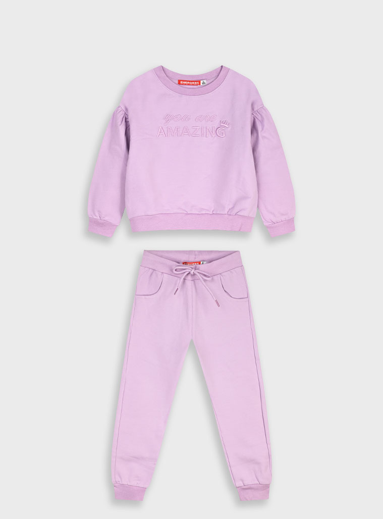 Παιδικά ρούχα - κορίτσι Energiers - ΣΗΜΑΝΤΙΚΟ: Σε περίπτωση διαφοράς τιμής από το κατάστημα ισχύει παντα και μόνο η τιμή του καταστήματος Φούτερ φόρμα με κέντημα | ΛΙΛΑ