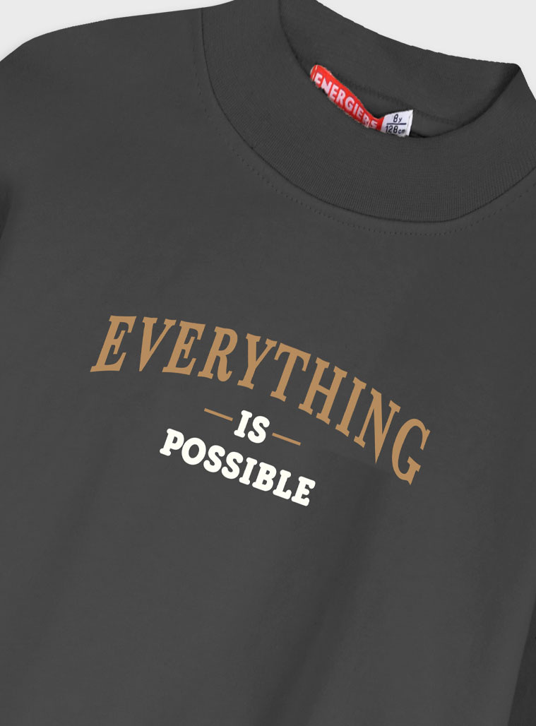 Φούτερ φόρμα με τύπωμα | ΜΑΥΡΟ φωτογραφία