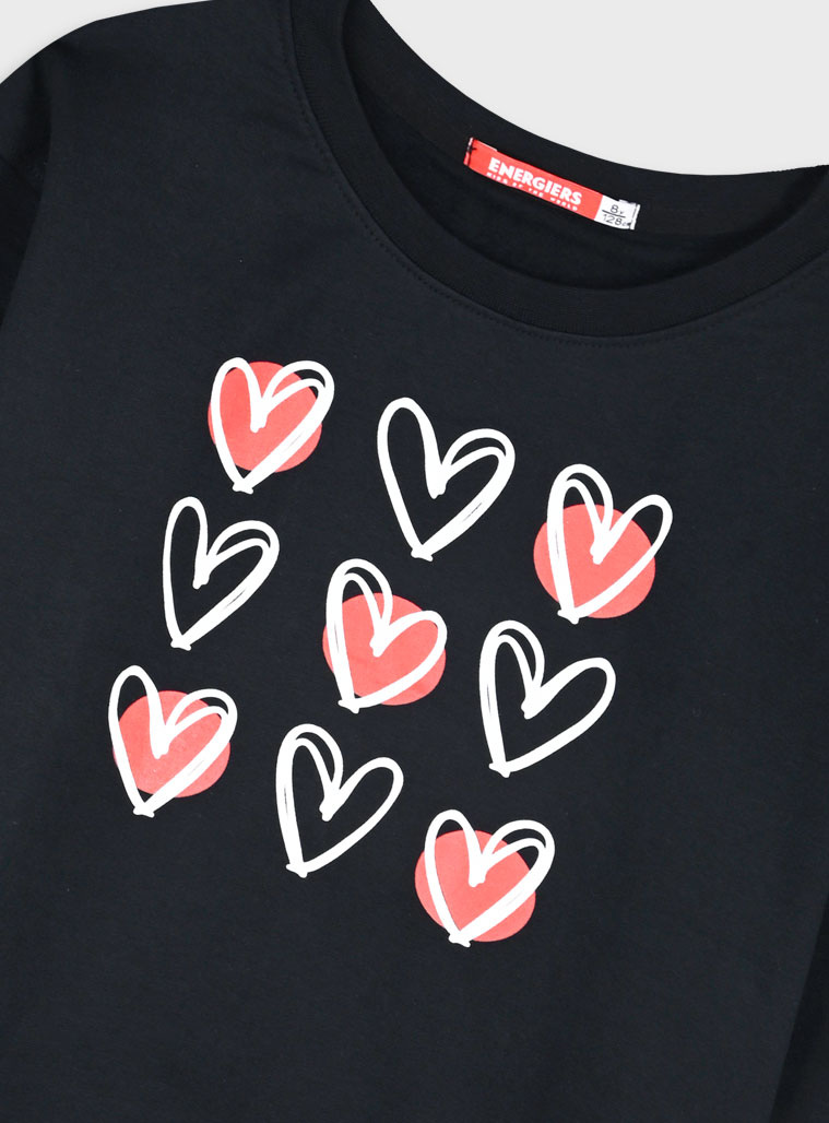 Φούτερ φόρμα με τύπωμα | ΜΑΥΡΟ φωτογραφία