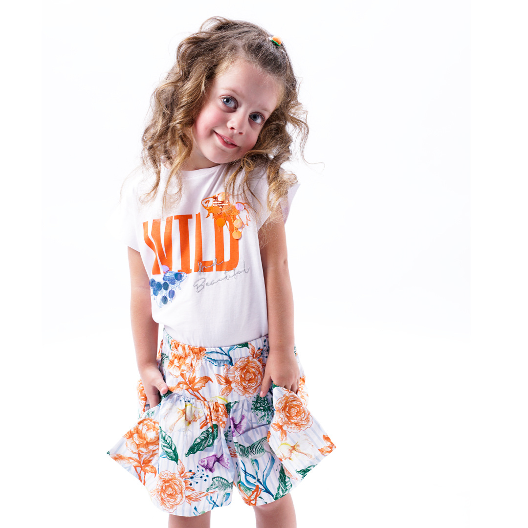 Παιδικό σετ 2 τεμάχια με τύπωμα στην μπλούζα για κορίτσι | ΕΜΠΡΙΜΕ ΝΕΕΣ ΑΦΙΞΕΙΣ