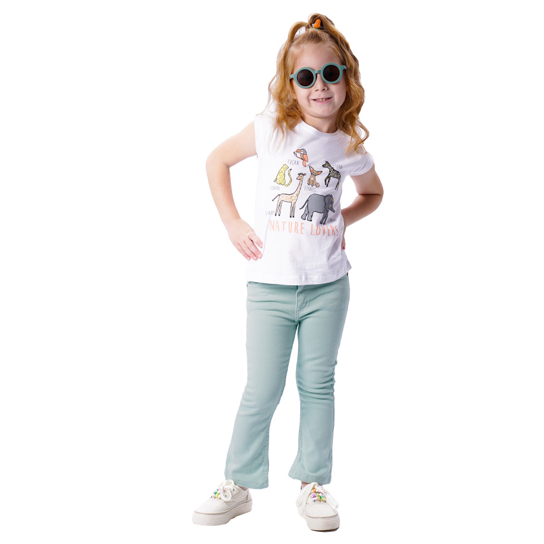 Παιδικό παντελόνι με φαρδύ μπατζάκι για κορίτσι | ΦΥΣΤΙΚΙ ΚΟΡΙΤΣΙ 1-6>Παντελόνι>ΝΕΕΣ ΑΦΙΞΕΙΣ>Παντελόνι