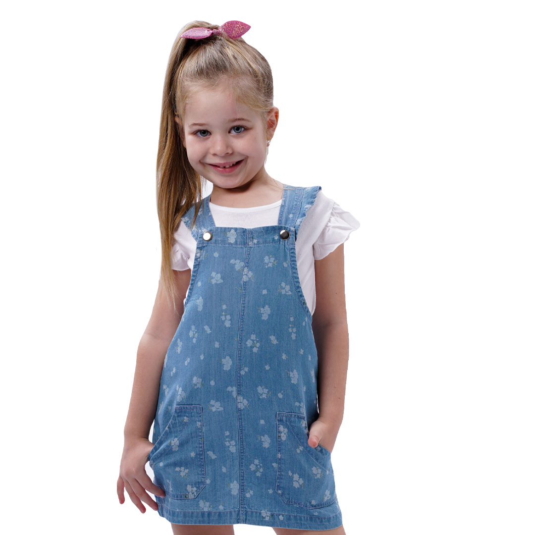 Παιδικό σετ 2 τεμάχια με μπλούζα και τζην φόρεμα για κορίτσι | ΜΠΛΕ ΤΖΗΝ ΚΟΡΙΤΣΙ 1-6>Σετ>ΝΕΕΣ ΑΦΙΞΕΙΣ>Σετ