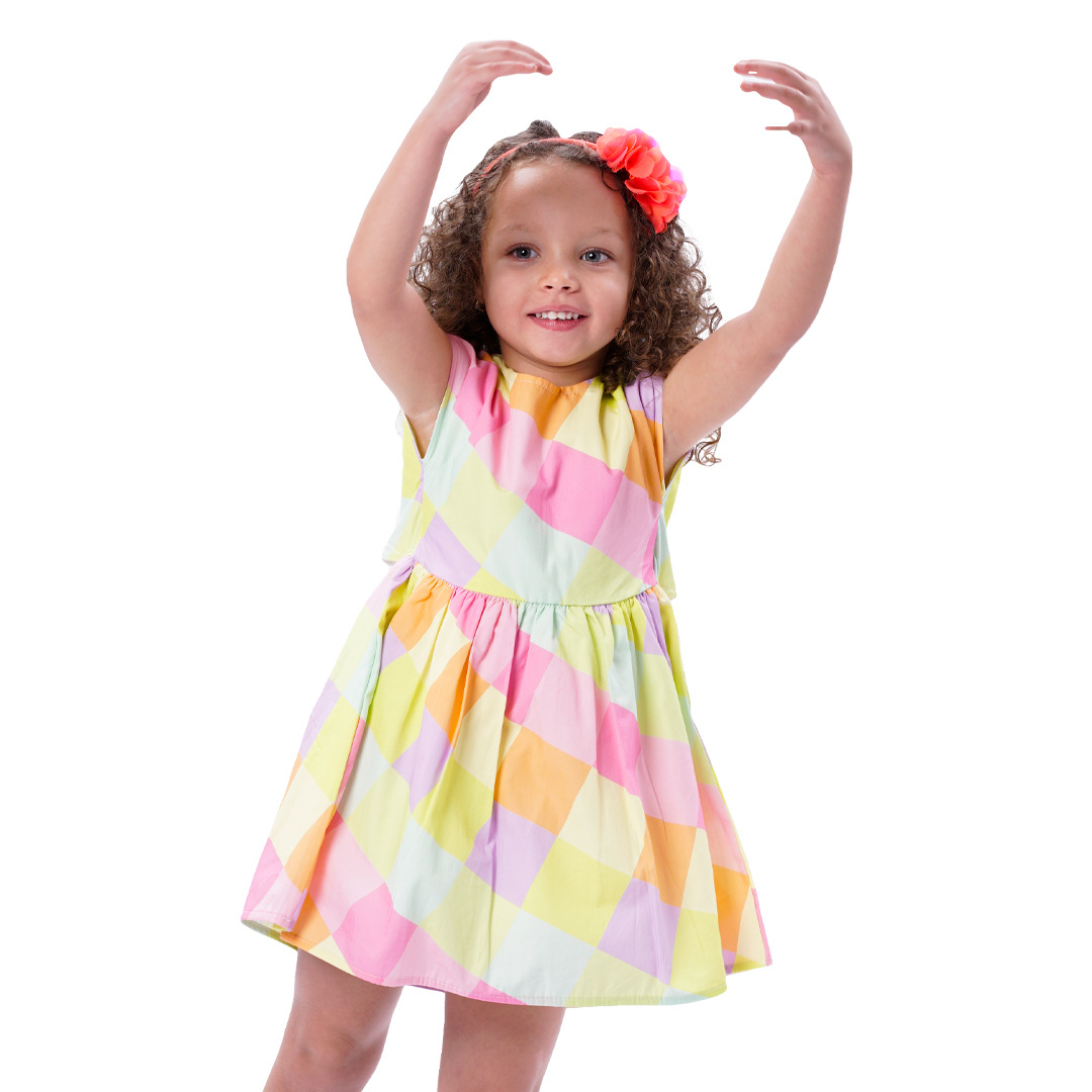 Παιδικό πολύχρωμο καρό φόρεμα για κορίτσι | ΕΜΠΡΙΜΕ ΚΟΡΙΤΣΙ 1-6>Φόρεμα>ΝΕΕΣ ΑΦΙΞΕΙΣ>Φόρεμα