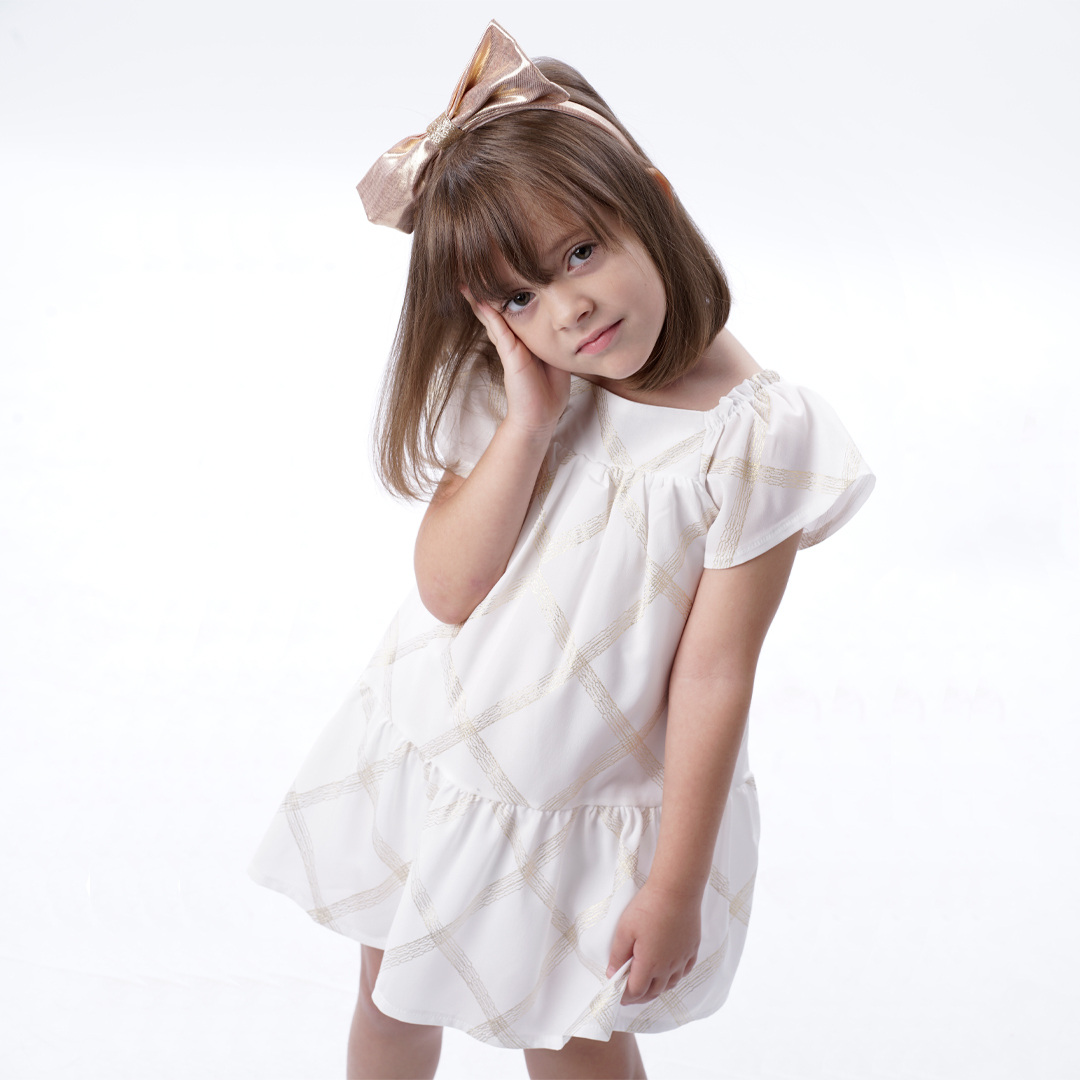 Παιδικό φόρεμα με χρυσές λεπτομέρειες για κορίτσι | ΕΚΡΟΥ ΚΟΡΙΤΣΙ 1-6>Φόρεμα>ΝΕΕΣ ΑΦΙΞΕΙΣ>Φόρεμα