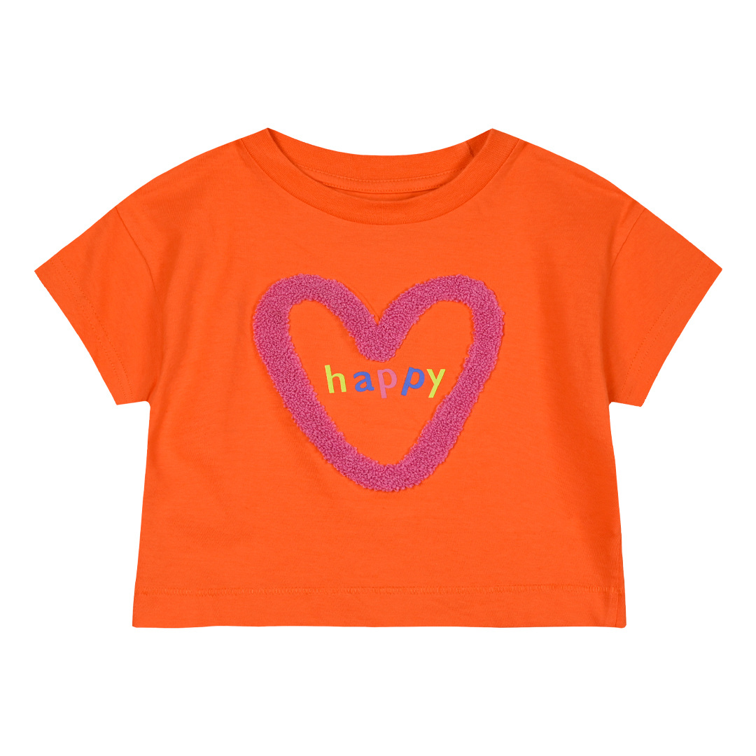 Παιδική μπλούζα κροπ με τύπωμα για κορίτσι | ΠΟΡΤΟΚΑΛΙ ΚΟΡΙΤΣΙ 1-6>Μπλούζα>ΝΕΕΣ ΑΦΙΞΕΙΣ>Μπλούζα
