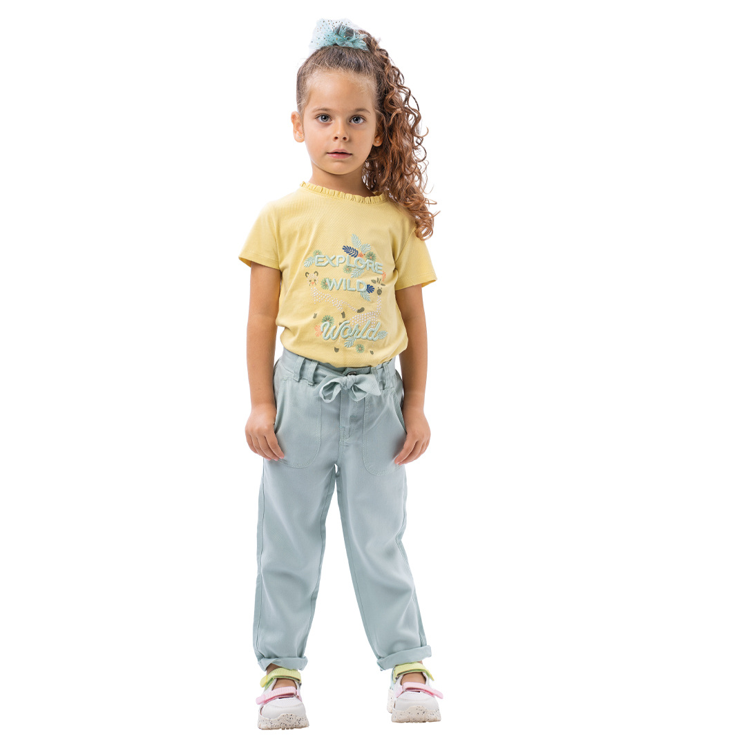 Παιδικό παντελόνι με ζώνη για κορίτσι | ΦΥΣΤΙΚΙ ΚΟΡΙΤΣΙ 1-6>Παντελόνι>ΝΕΕΣ ΑΦΙΞΕΙΣ>Παντελόνι