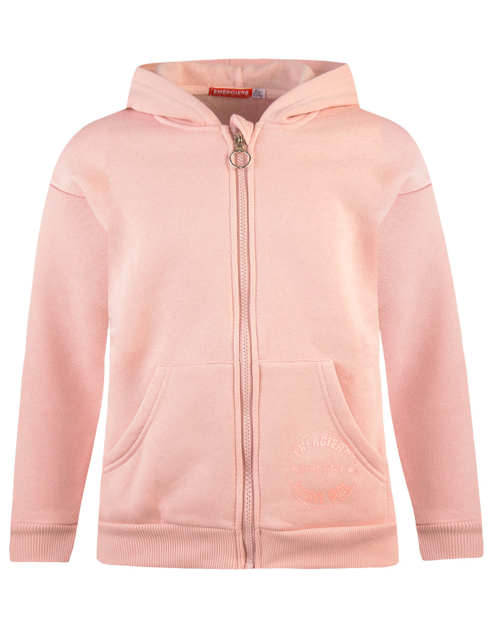 Energiers Fleece ζακέτα Energiers Basic Line με κουκούλα | ΡΟΖ