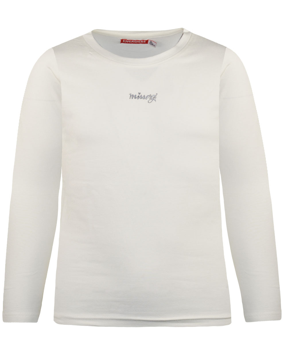 Μονόχρωμη μπλούζα Energiers Basic Line με γκλίτερ τύπωμα για κορίτσι | ΕΚΡΟΥ ΚΟΡΙΤΣΙ 6-16>Μπλούζα
