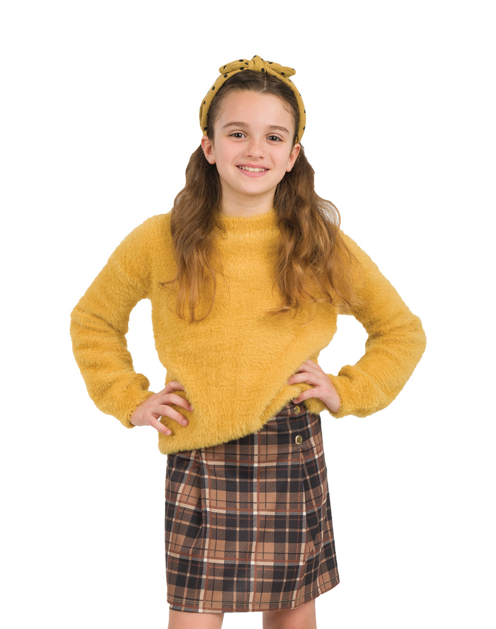 Καρώ φούστα με πιέτες για κορίτσι | ΚΑΡΡΩ