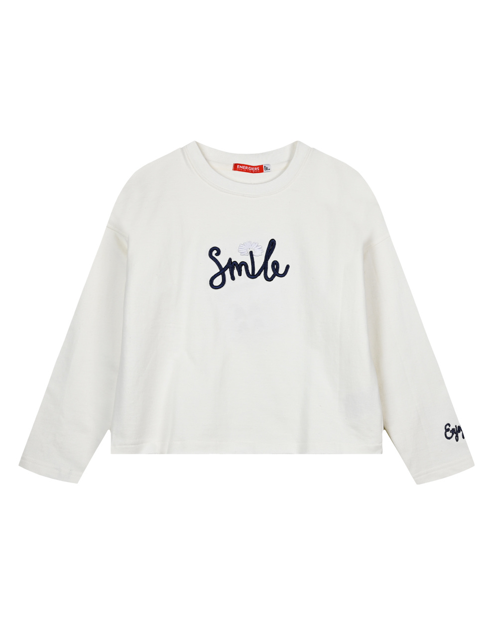 Μπλούζα φούτερ με κέντημα για κορίτσι | ΕΚΡΟΥ