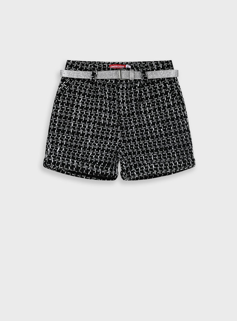 Καρώ σορτς για κορίτσι | ΜΑΥΡΟ