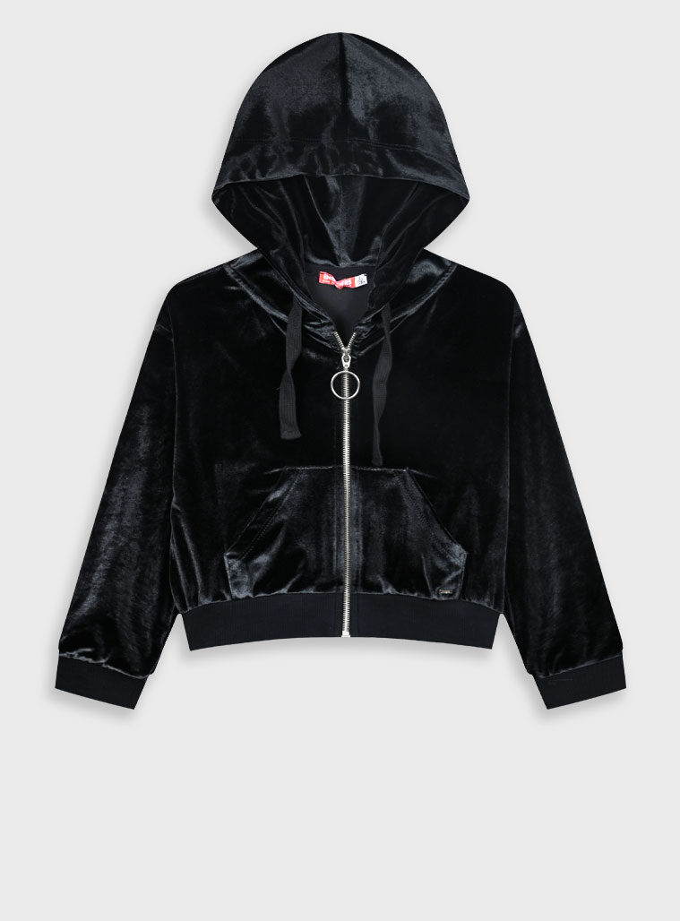 Παιδικά ρούχα - κορίτσι Energiers - ΣΗΜΑΝΤΙΚΟ: Σε περίπτωση διαφοράς τιμής από το κατάστημα ισχύει παντα και μόνο η τιμή του καταστήματος Ζακέτα βελουτέ | ΜΑΥΡΟ