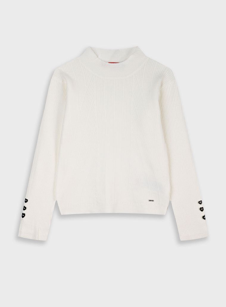 Μακρυμάνικη ριπ μπλούζα | ΕΚΡΟΥ φωτογραφία