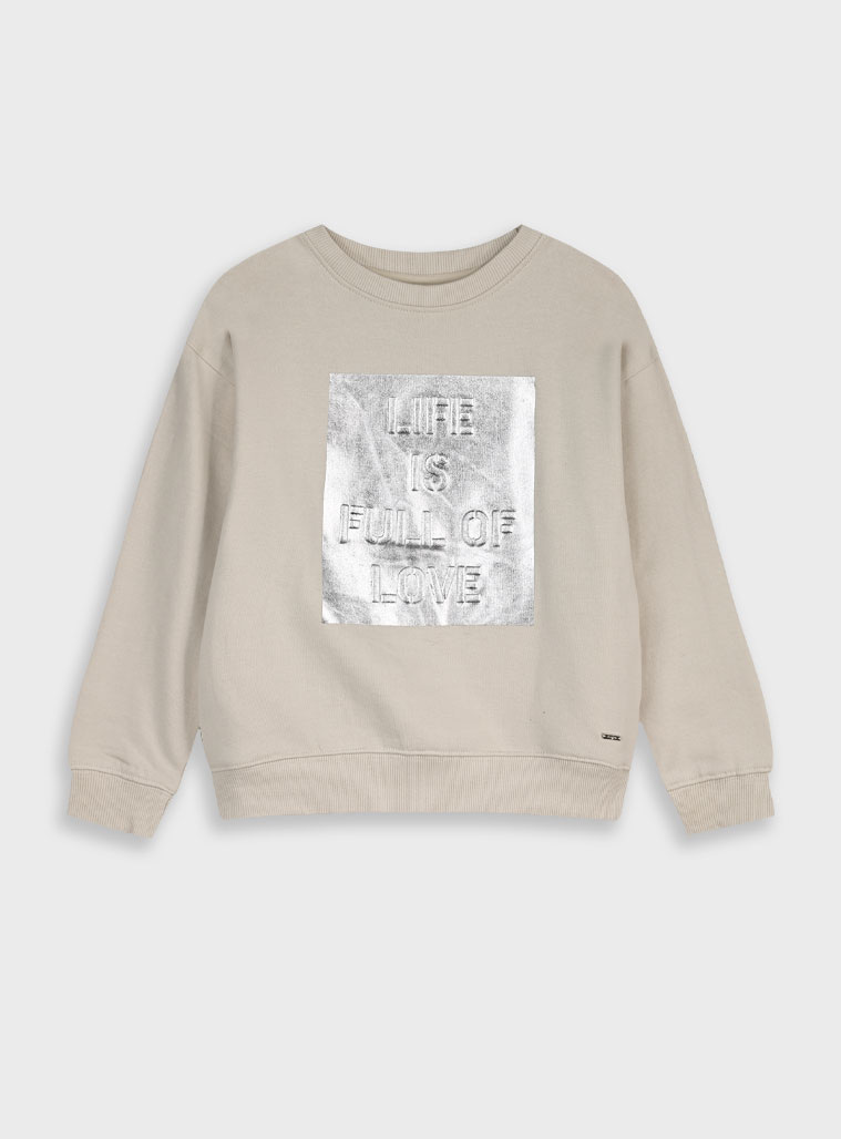 Παιδικά ρούχα - κορίτσι Energiers - ΣΗΜΑΝΤΙΚΟ: Σε περίπτωση διαφοράς τιμής από το κατάστημα ισχύει παντα και μόνο η τιμή του καταστήματος Μπλούζα φούτερ | ΒΑΝΙΛΙΑ