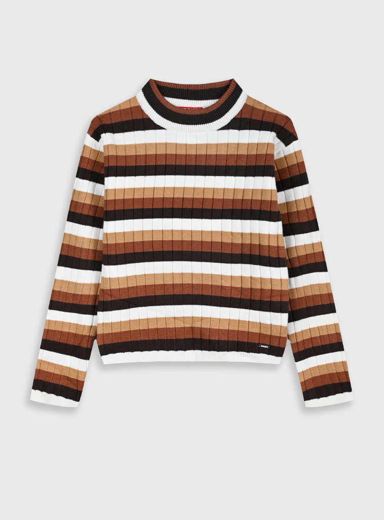 Μακρυμάνικη ριπ μπλούζα | ΠΟΛΥΧΡΩΜΟ φωτογραφία