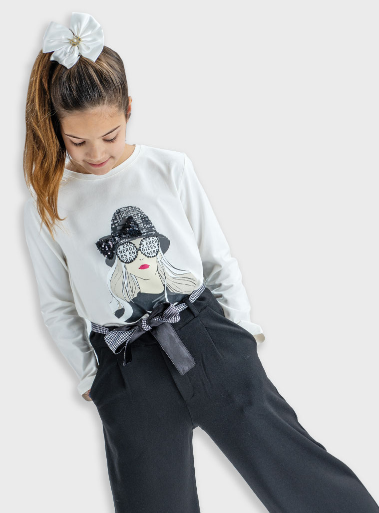 Παιδικά ρούχα - κορίτσι Energiers - ΣΗΜΑΝΤΙΚΟ: Σε περίπτωση διαφοράς τιμής από το κατάστημα ισχύει παντα και μόνο η τιμή του καταστήματος Σετ 2 τεμαχίων | ΜΑΥΡΟ