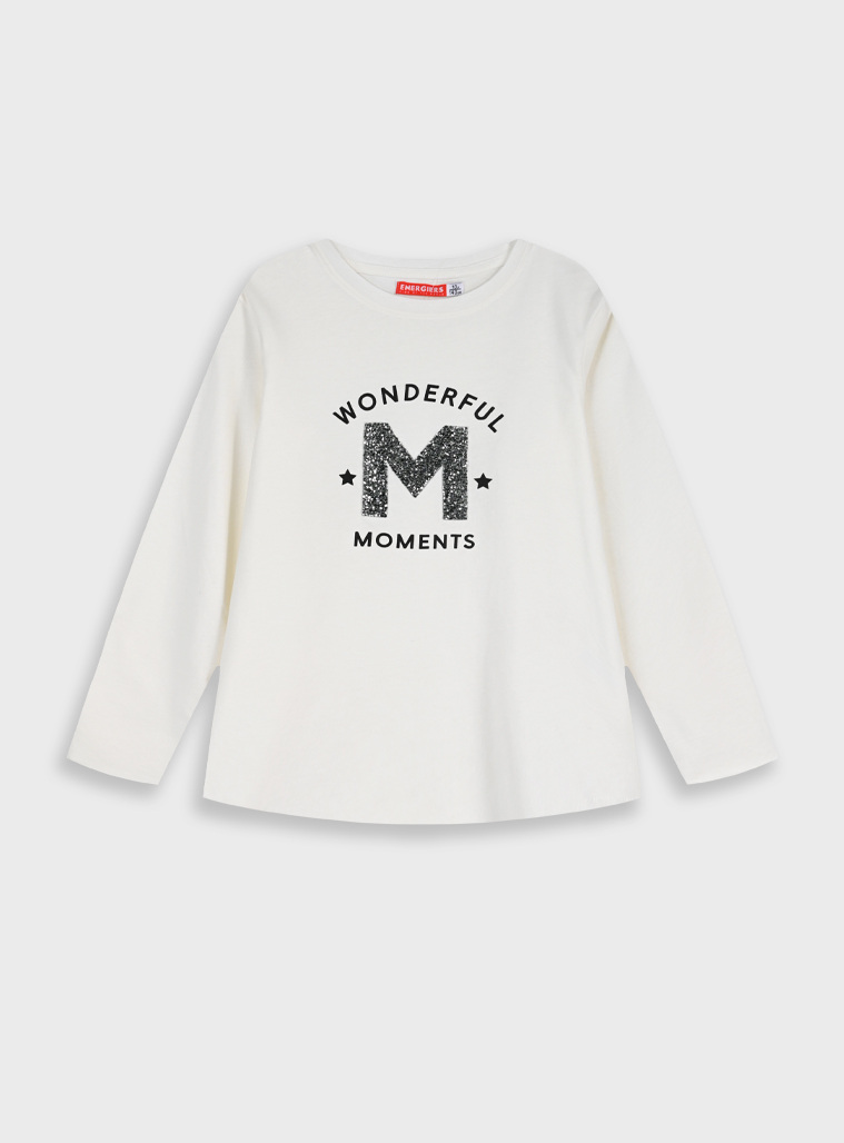 Παιδικά ρούχα - κορίτσι Energiers - ΣΗΜΑΝΤΙΚΟ: Σε περίπτωση διαφοράς τιμής από το κατάστημα ισχύει παντα και μόνο η τιμή του καταστήματος Μακρυμάνικη μπλούζα | ΕΚΡΟΥ