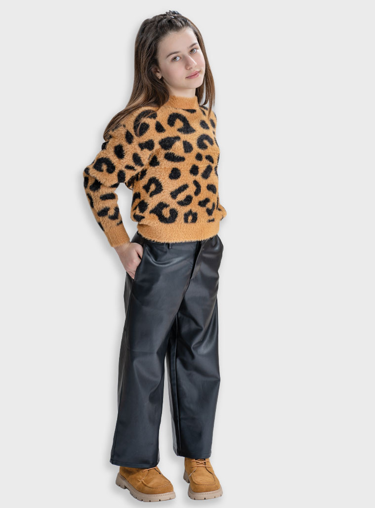 Παιδικά ρούχα - κορίτσι Energiers - ΣΗΜΑΝΤΙΚΟ: Σε περίπτωση διαφοράς τιμής από το κατάστημα ισχύει παντα και μόνο η τιμή του καταστήματος Δερματίνη παντελόνα | ΜΑΥΡΟ