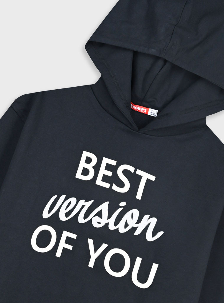 Φούτερ φόρμα με τύπωμα | ΜΑΥΡΟ φωτογραφία