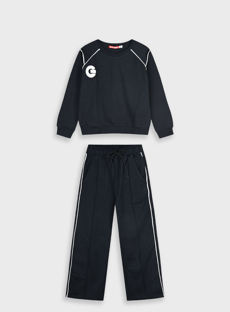 Παιδικά ρούχα - κορίτσι Energiers - ΣΗΜΑΝΤΙΚΟ: Σε περίπτωση διαφοράς τιμής από το κατάστημα ισχύει παντα και μόνο η τιμή του καταστήματος Φόρμα 2 τεμαχίων | ΜΑΥΡΟ