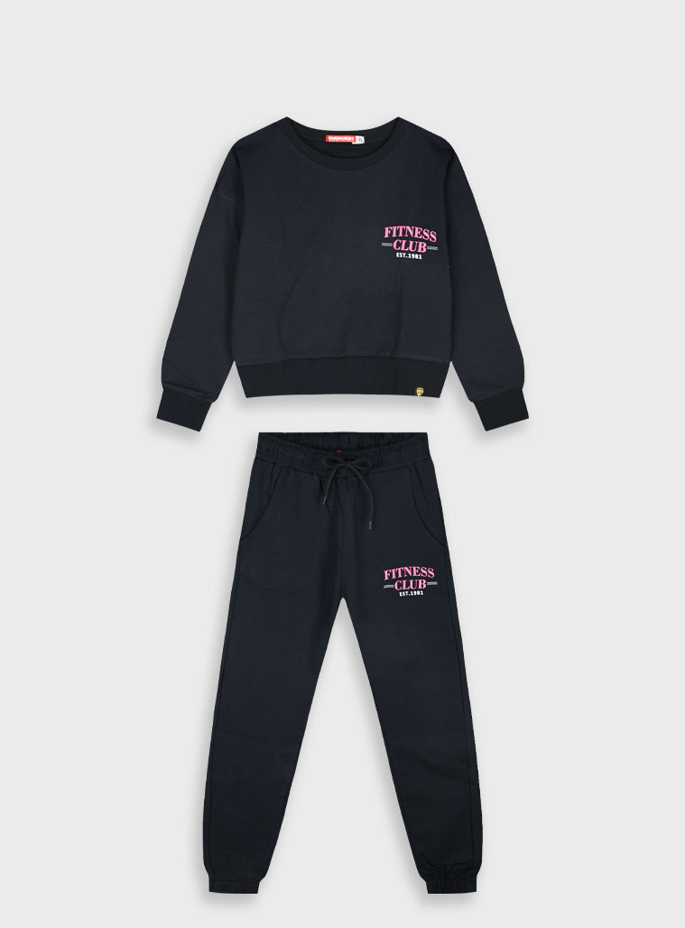 Παιδικά ρούχα - κορίτσι Energiers - ΣΗΜΑΝΤΙΚΟ: Σε περίπτωση διαφοράς τιμής από το κατάστημα ισχύει παντα και μόνο η τιμή του καταστήματος Φούτερ φόρμα με τύπωμα | ΜΑΥΡΟ