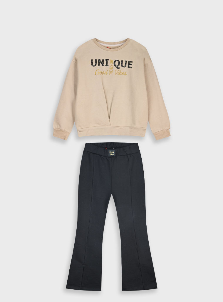 Παιδικά ρούχα - κορίτσι Energiers - ΣΗΜΑΝΤΙΚΟ: Σε περίπτωση διαφοράς τιμής από το κατάστημα ισχύει παντα και μόνο η τιμή του καταστήματος Φούτερ φόρμα με τύπωμα | ΜΑΥΡΟ