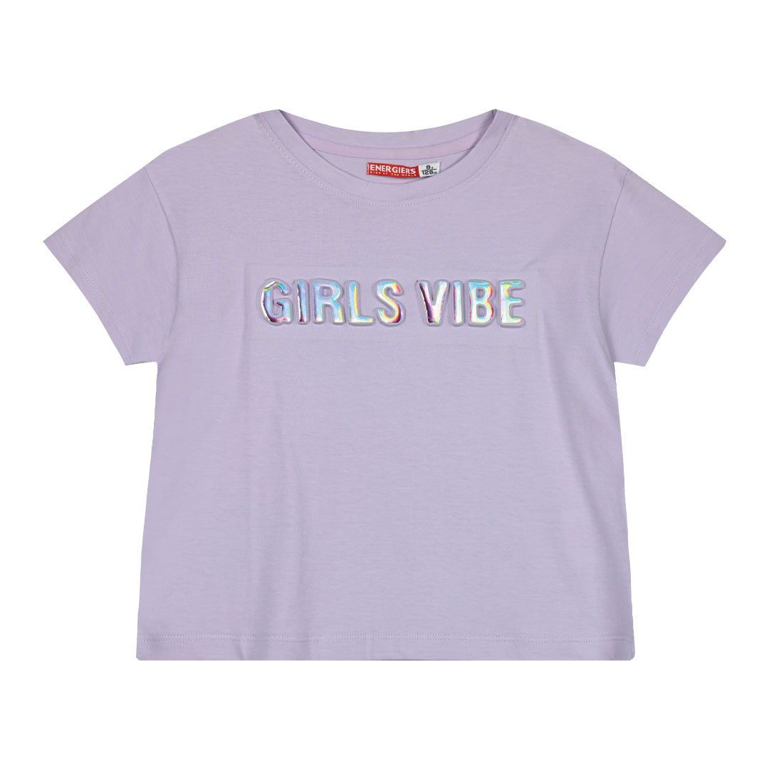Παιδική μπλούζα κροπ με ανάγλυφο τύπωμα για κορίτσι | ΛΙΛΑ ΚΟΡΙΤΣΙ 6-16>Μπλούζα>ΝΕΕΣ ΑΦΙΞΕΙΣ>Μπλούζα