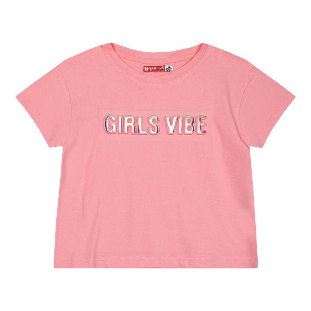Παιδική μπλούζα κροπ με ανάγλυφο τύπωμα για κορίτσι | FLAMINGO PINK ΚΟΡΙΤΣΙ 6-16>Μπλούζα>ΝΕΕΣ ΑΦΙΞΕΙΣ>Μπλούζα