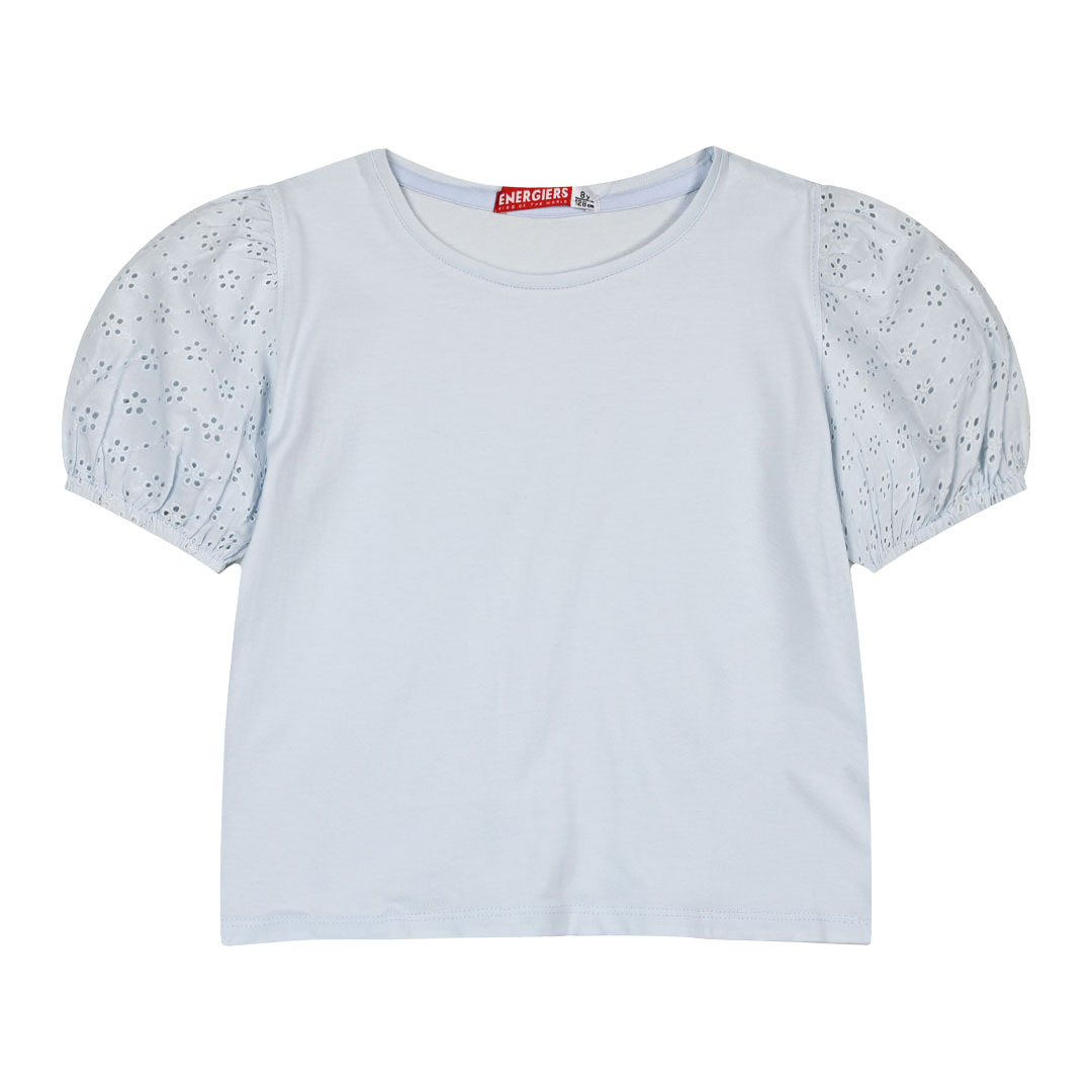 Παιδική μπλούζα με φουσκωτά μακίκια κεντημένα για κορίτσι | SKY WAY ΚΟΡΙΤΣΙ 6-16>Μπλούζα>ΝΕΕΣ ΑΦΙΞΕΙΣ>Μπλούζα