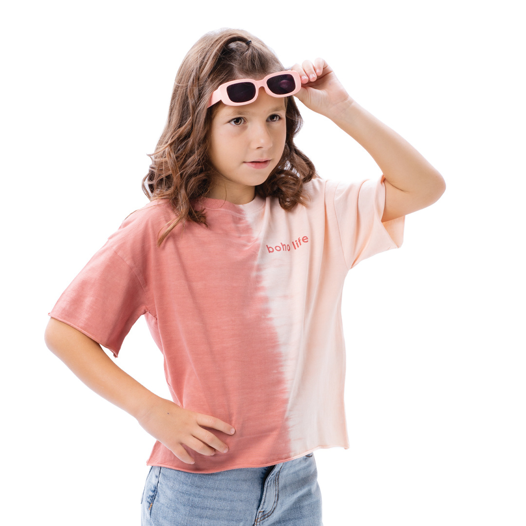 Παιδική μπλούζα κροπ ντεγκαντέ με τύπωμα για κορίτσι | ΠΑΠΑΓΙΑ ΚΟΡΙΤΣΙ 6-16>Μπλούζα>ΝΕΕΣ ΑΦΙΞΕΙΣ>Μπλούζα