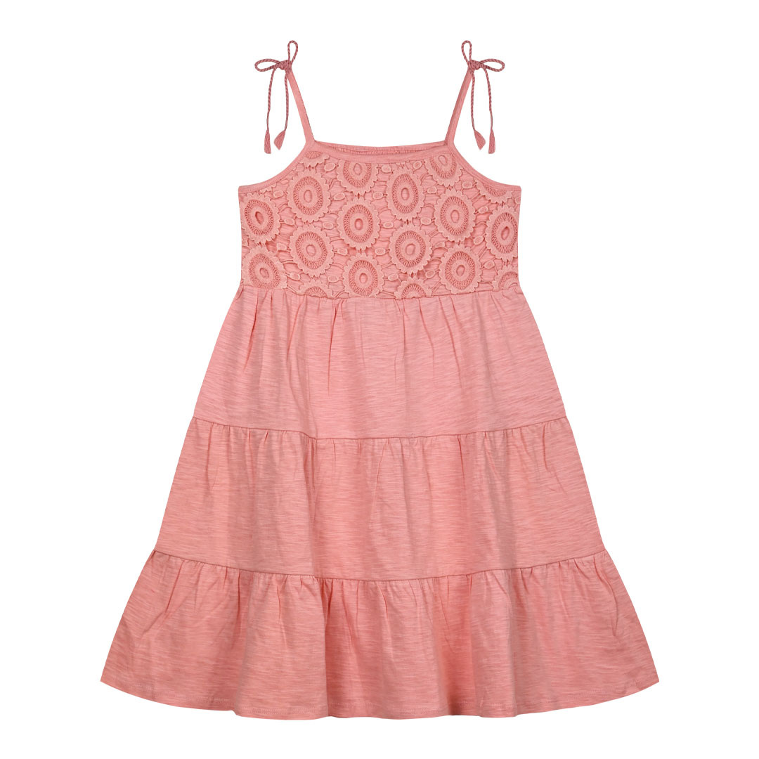 Παιδικό αμάνικο φόρεμα με κεντημένες λεπτομέρειες για κορίτσι | FLAMINGO PINK ΚΟΡΙΤΣΙ 6-16>Φόρεμα>ΝΕΕΣ ΑΦΙΞΕΙΣ>Φόρεμα