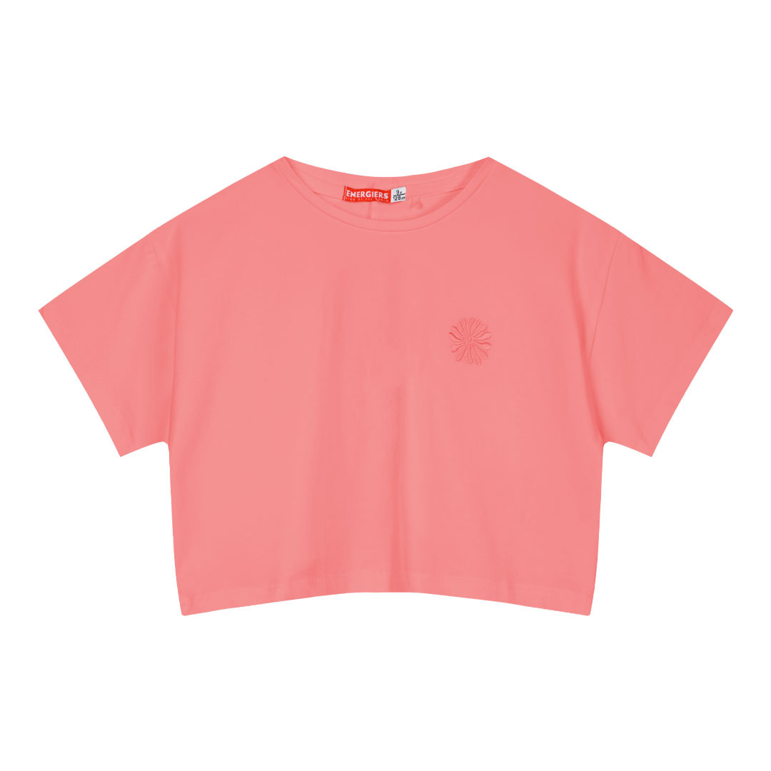 Παιδική μπλούζα κροπ με κέντημα για κορίτσι | FLAMINGO PINK ΚΟΡΙΤΣΙ 6-16>Μπλούζα>ΝΕΕΣ ΑΦΙΞΕΙΣ>Μπλούζα