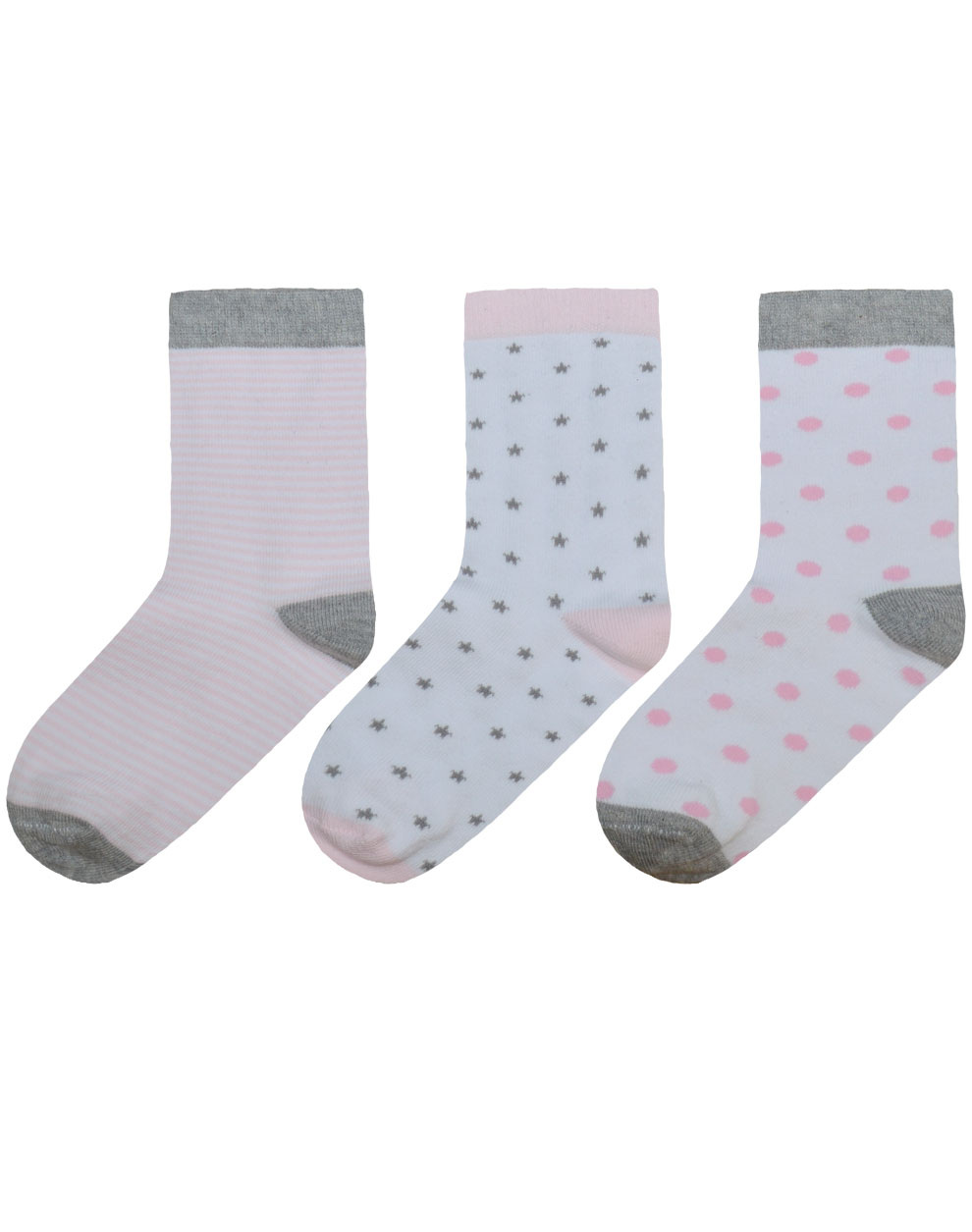 Σετ 3 ζεύγη κάλτσες για κορίτσι | ΠΟΥΑ ΑΞΕΣΟΥΑΡ>Κάλτσες-Καλσόν