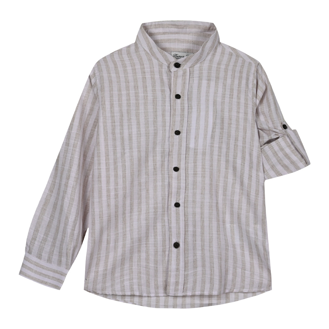 Παιδικό ριγέ πουκάμισο για καλό ντύσιμο για αγόρι | ΜΠΕΖ ΑΓΟΡΙ 6-16>Πουκάμισο>ΝΕΕΣ ΑΦΙΞΕΙΣ>Πουκάμισο