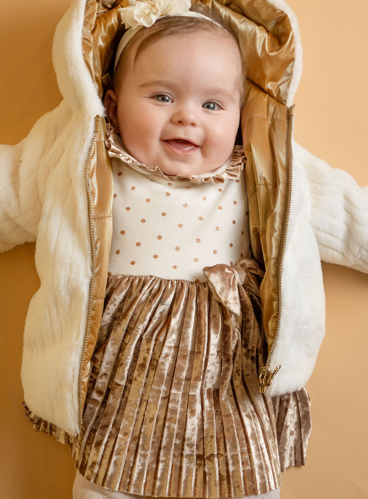 Παιδικά ρούχα - κορίτσι Energiers - ΣΗΜΑΝΤΙΚΟ: Σε περίπτωση διαφοράς τιμής από το κατάστημα ισχύει παντα και μόνο η τιμή του καταστήματος Boutique φόρεμα | ΧΡΥΣΟ