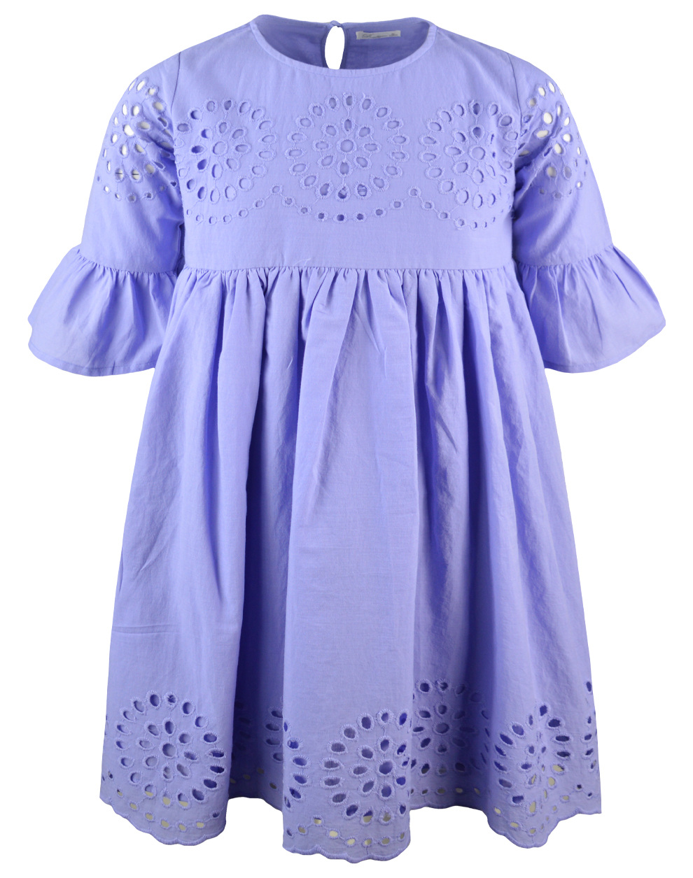 Κοντομάνικο κεντημένο φόρεμα για κορίτσι για επίσημες εμφανίσεις | ΛΙΛΑ ΚΟΡΙΤΣΙ 6-16>Φόρεμα