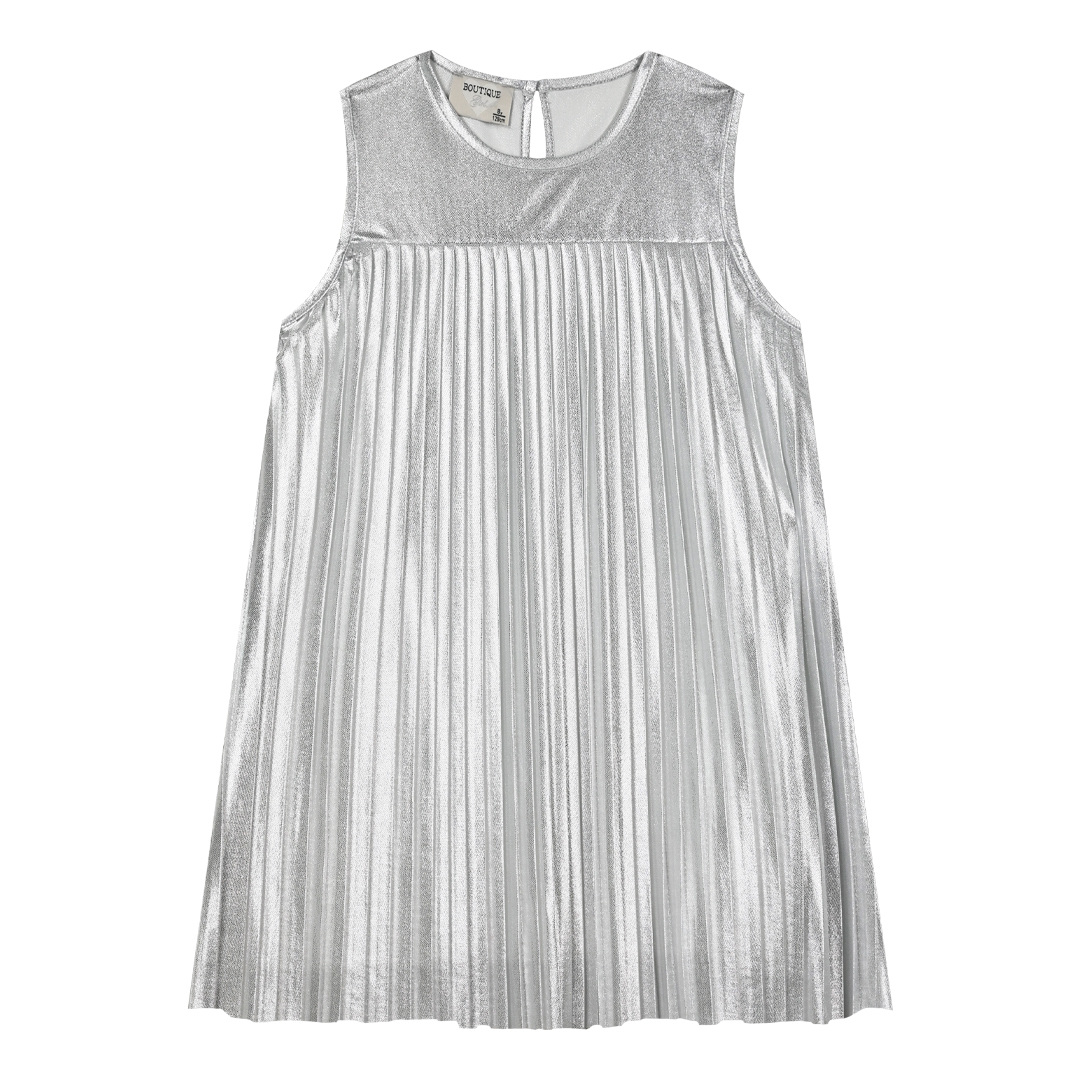 Παιδικό μεταλικό πλισέ φόρεμα για κορίτσι | ΑΣΗΜΙ ΚΟΡΙΤΣΙ 6-16>Φόρεμα>ΝΕΕΣ ΑΦΙΞΕΙΣ>Φόρεμα